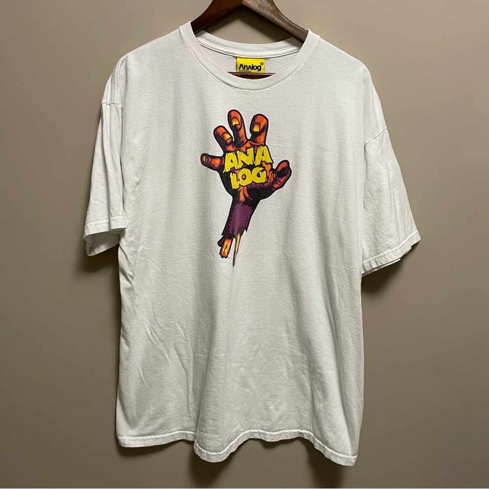 Vintage Burton Analog Graphic Zombie Tee Men’s XL Retro Y2K